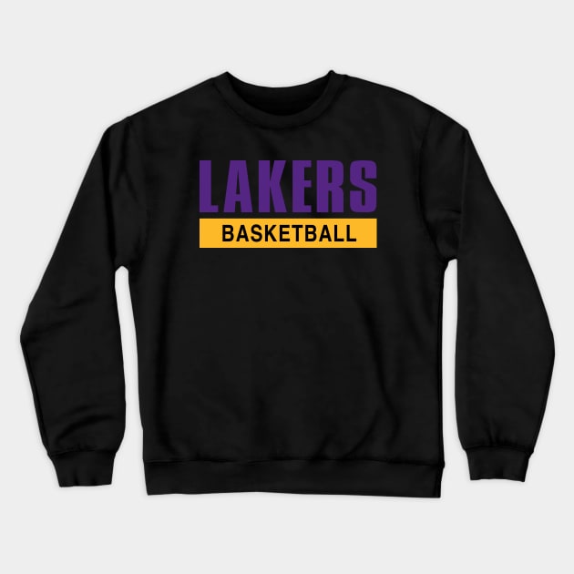 Lakers Basketball Crewneck Sweatshirt by Buff Geeks Art